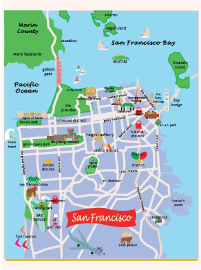 Map of San Francsico